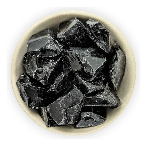 Piedra Obsidiana Negra Bruto 1 A 3 Cm X 1 U. 0