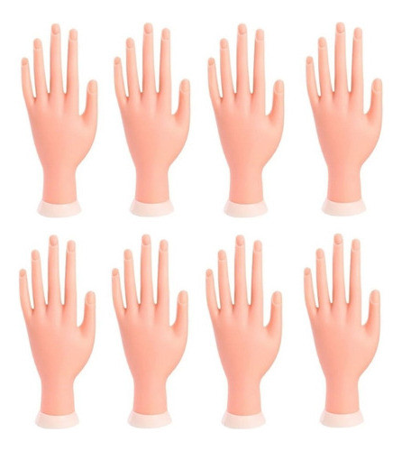 Kit 10 Mão Postiça Para Treino Manicure Silicone Mão Atacado 0