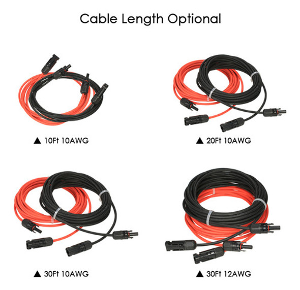 Cabo De Extensão: Fio Fêmea E Conector Macho Preto (10 Pares 1