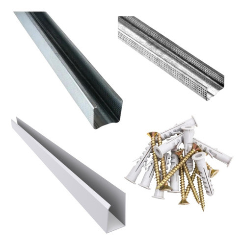Kit Instalacion Cielorraso 3x3 Completo Pvc Durlok Montante 0