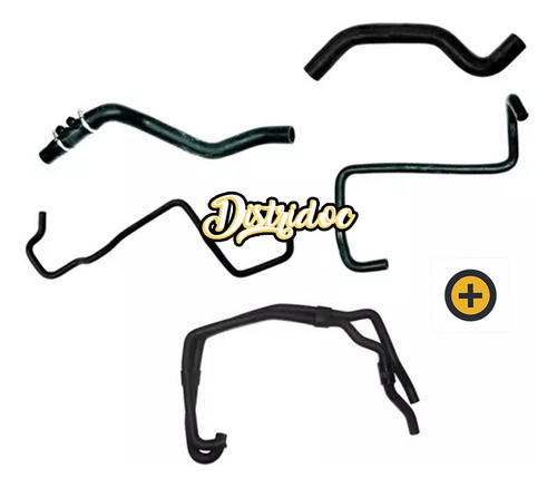 Kit X5 Mangueras Refrigeracion Renault Master 2.5 G9u 16v 1