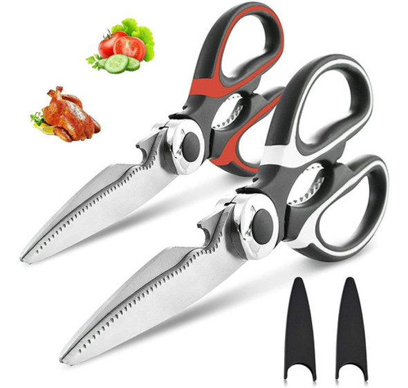 Tijeras De Cocina, Resistentes/acero Inoxidable/2 Pack 0