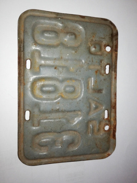 Matricula De Bicicleta Antigua Salto 1