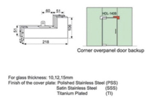 Facon Revolver Para Puerta C/tope Acero Inox 1