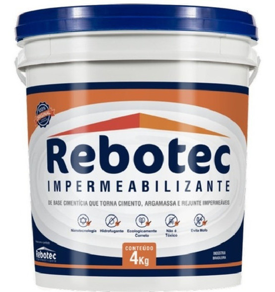 Impermeabilizante Original  Rebotec Balde 4 Kg / 4kg 1