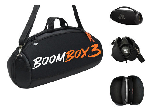Bolsa Capa Case Compatível Boombox 3 Bolso Alça Lançamento 0