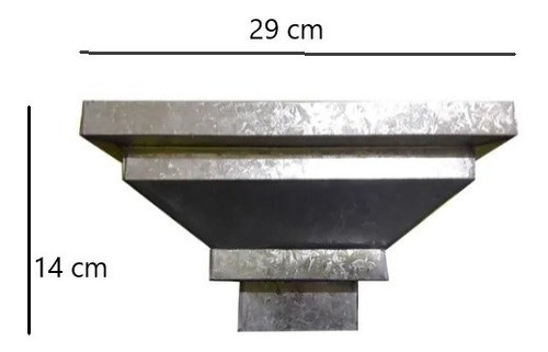 Combo Kit Bajada P/ Techo Desagüe Pluvial Galvanizado 6 Mts 1