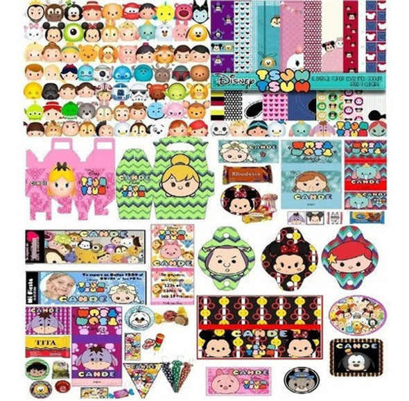 Kit Imprimible Tsum Tsum  Personajes 0 Kit Imprimible Tsum Tsum  Personajes 0
