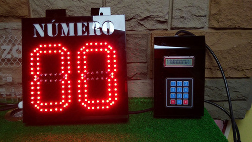 Indicador De Turno Led C/teclado Inalambrico 1