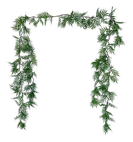 4 Plantas Artificiais Pendente De Samambaia Premium Realista 0