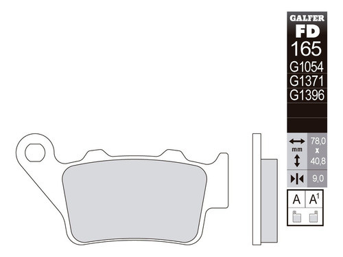 Pastilla Freno Galfer Off Road Bmw 650/800gs/700gs/s1000rr 1
