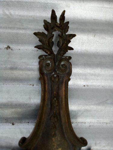Antigua Y Gran Base De Aplique Frances 16,5 X 5,7 X 66 Alto 1