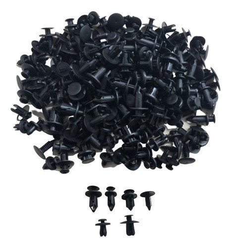 Kit 190 Presilhas Grampos Automotivo Carro Veículo Parabarro 1