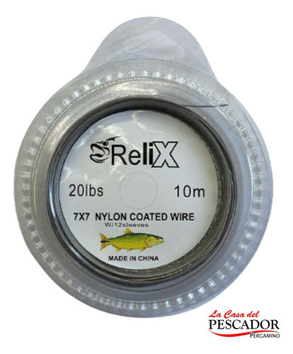 Cable De Acero Relix 7x7 Para Atar 20 Lbs Por Rollo De 10 Mt 1