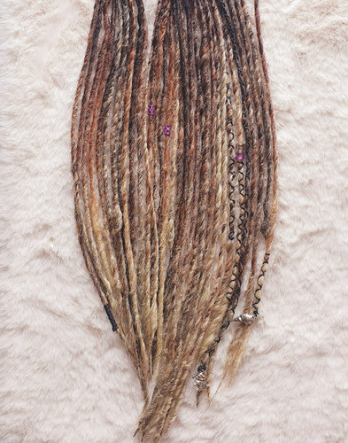 Rastas Temporales Dreadlocks Extensiones Rubias  20 Un 60 Cm 1