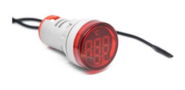 Mini Termometro Ojo Buey 220v 380v Baw -20 A 199°c Led 0