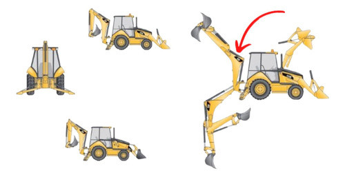 Kit Cilindro Hidráulico Retroexcavadora Cat Stick Arm 0