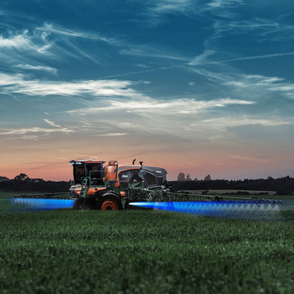 Kit Par Farol De Led Azul Para Pulverizador 27w Lente 11cm 1