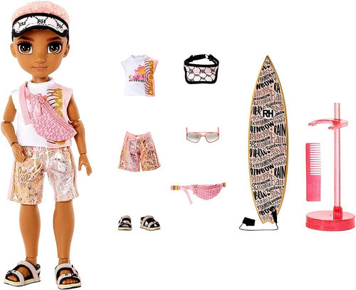 Muñeca Rainbow High Pacific Coast Finn Rosado 0