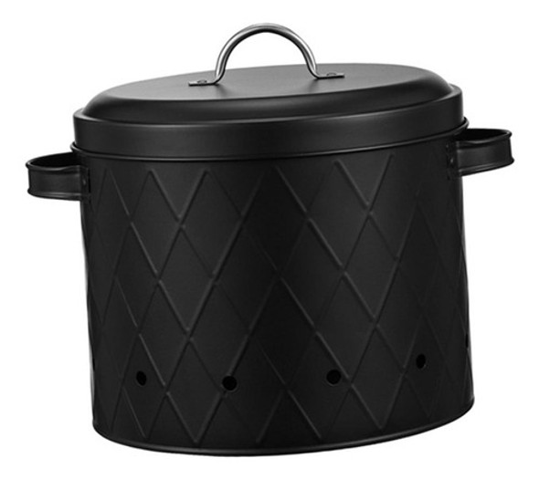 Pote De Alho, Cebola E Batata, Lata De Preto Estilo A 0