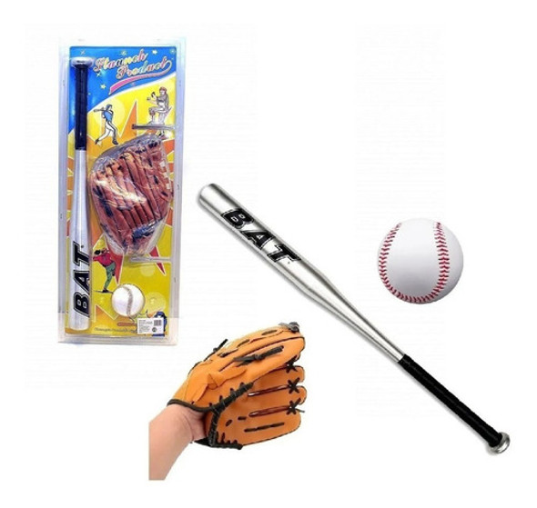 Set De Beisbol Bate Guante Pelota Faydi De Casa Valente 0