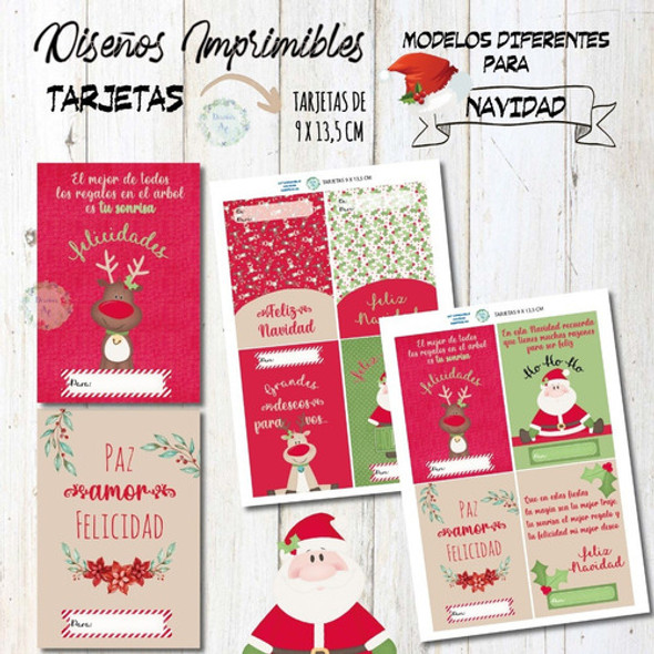 Tarjetas De Navidad 2 - Kit Imprimible 1