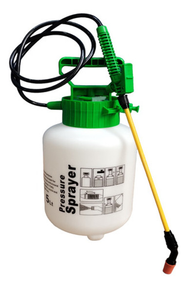 Pulverizador Fumigador De 5 Lts Bomba Presión Hx14 Manguera 0