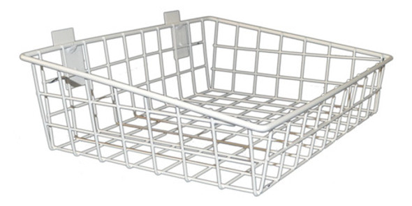 Canasto Para Panel Ranurado De 34 X 26 X 6 Cm Exhibidor 0