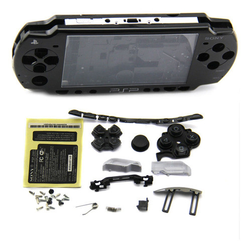 Carcasa Completa Negra Para Psp 2000 2xxx Slim 0