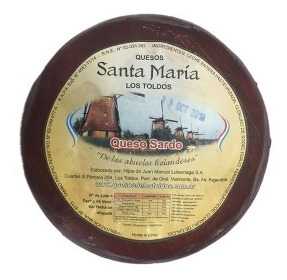 Queso Sardo Estacionado Santa María ( Los Toldos ) 0 Queso Sardo Estacionado Santa María ( Los Toldos ) 0