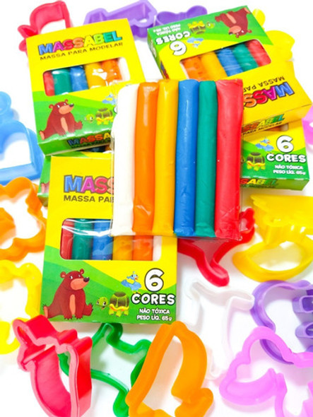 24 Massinha De Modelar +100 Moldes Forminha Promoção Atacado 1