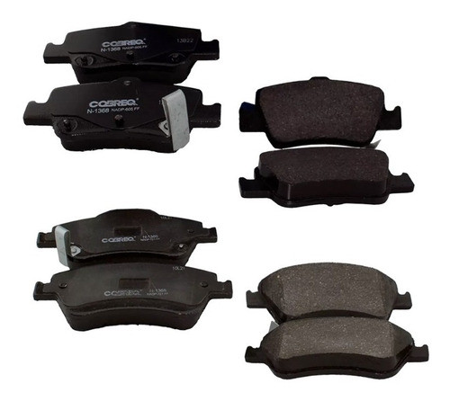Kit Pastillas De Freno 4 Ruedas Toyota Corolla 09/14 Cobreq 1