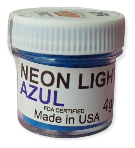 Colorante Polvo Liposoluble Comestible Azul  Neon King Dust 0