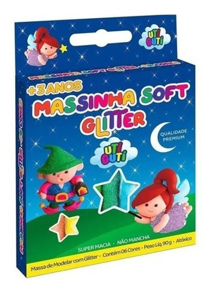 Massinha De Modelar Soft Glitter - Uti Guti 0