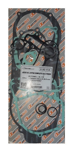 Juego Juntas Motor Motomel Sl 125. En Panther Motos 1