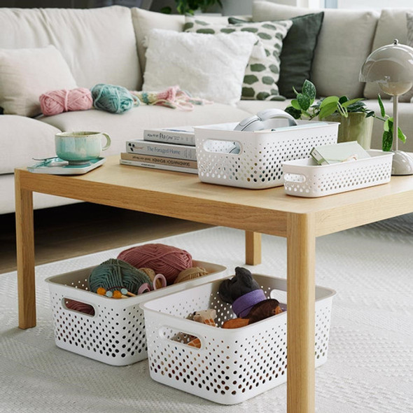 Cesta Organizadora Blanca L Essence 0