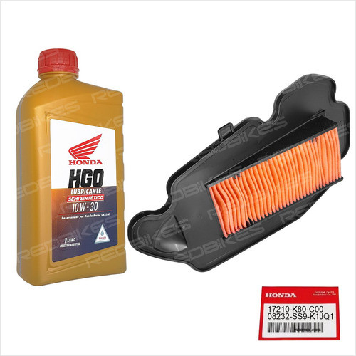 Kit Service Honda Elite 125 Fi Filtro Hgo Semi Sintetico M1 0