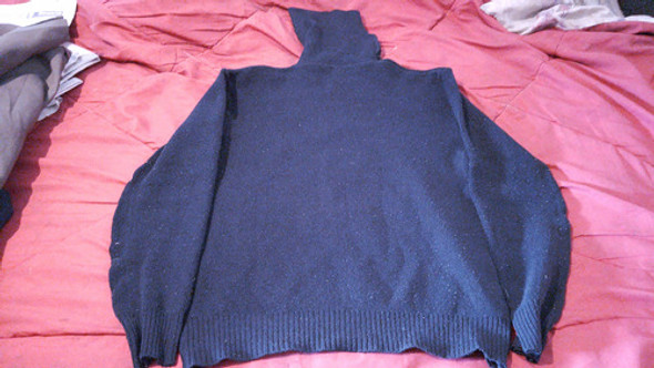 Sweater De Lana Color Negro Tipo Perlado Para Dama Talle L 0 Sweater De Lana Color Negro Tipo Perlado Para Dama Talle L 0