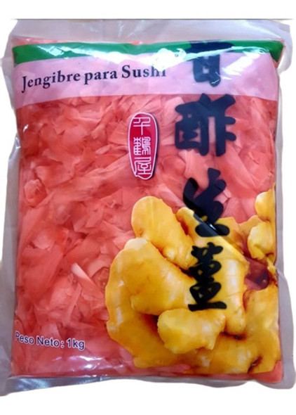 Pack X10 Pickle De Jengibre Rosa Para Sushi X1.5kg 0
