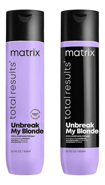 Pack Unbreak My Blonde Matrix Shampoo Y Acond. Sin Sulfatos 0 Pack Unbreak My Blonde Matrix Shampoo Y Acond. Sin Sulfatos 0