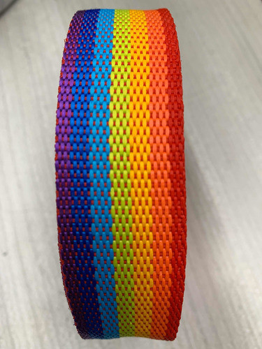 Cinta Mochilera Multicor 3 Cm De Ancho X 10 Metros De Largo. 0