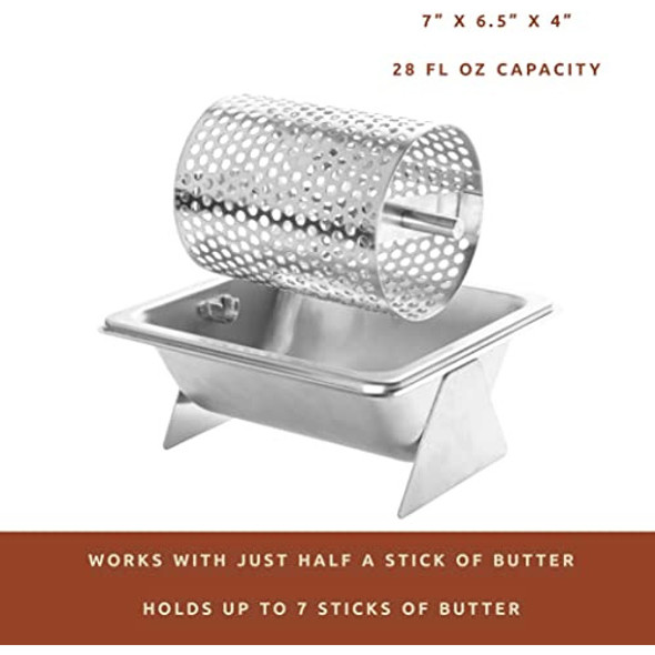 Dispensador Mantequilla Derretida Acero Inox Para Panes 1 Dispensador Mantequilla Derretida Acero Inox Para Panes 1