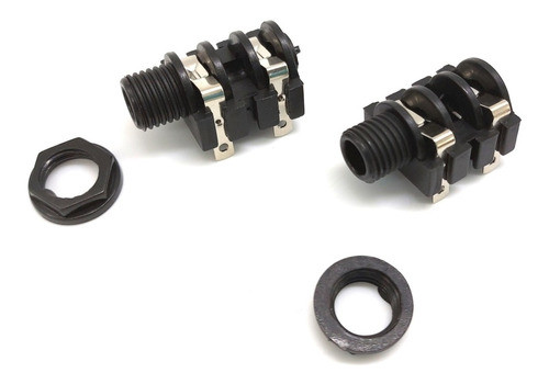 Kit 2 Jack P10 Fêmea Mono Para Caixa De Som Stcom 0