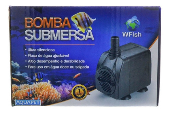 Bomba Submersa Wf-2000 35w 2000l/h 127v Wfish 1