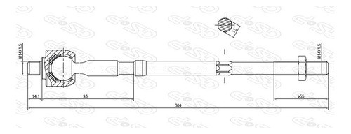 Mate Direccion Ctr Subaru Impreza 99-02 0