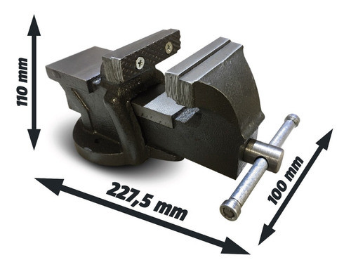 Morsa De Banco Kroner N°3 Fija Con Yunque + Cepillo Curvo 1
