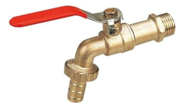 Canilla Esférica 1/2 Forjada Bronce Palanca P/ Patio Mozart 0