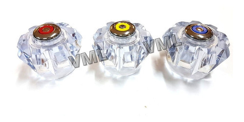 Repuesto Volante Manija Ducha Tornado Cristal Pack X3 Unid 1