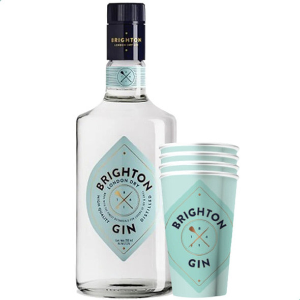 Gin Brighton London Dry Gin + Vasos Regalo - 01mercado 0 Gin Brighton London Dry Gin + Vasos Regalo - 01mercado 0