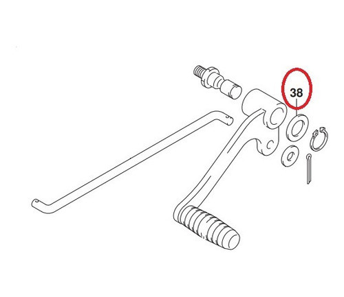 Arandela Pedal De Cambio Suzuki Gixxer 09160-12011 1
